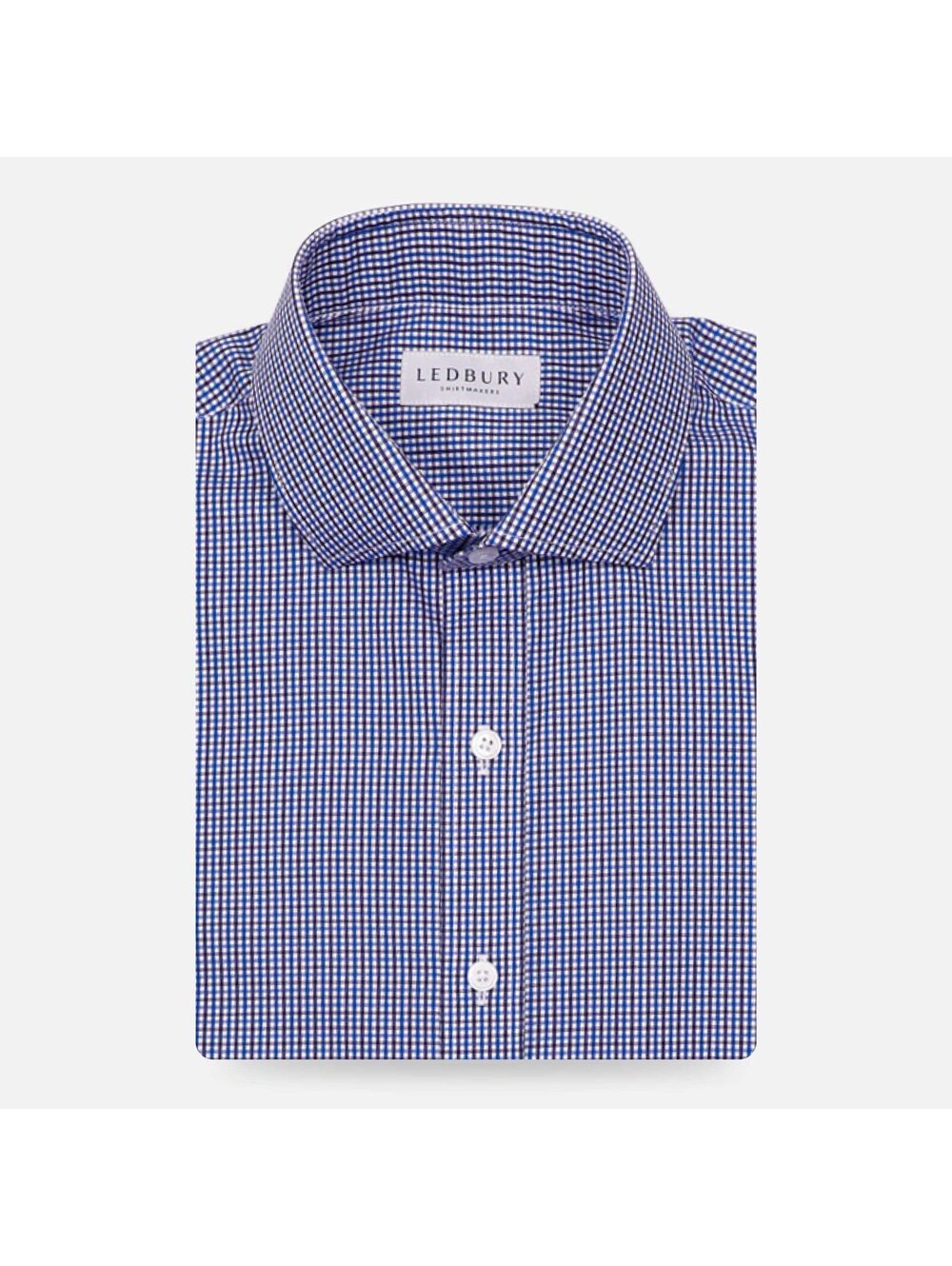 Ledbury Fine Shirtmaker Dress Shirt Mens 16.5 Check Pattern Cotton